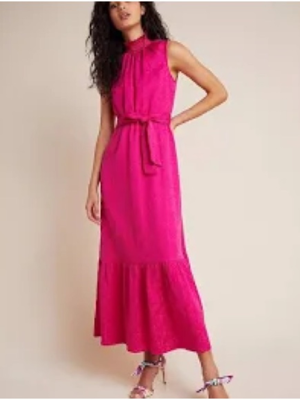 NWT, Anthropologie, Amadi fuchsia dress, XS Petite